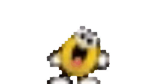 A dancing yellow smiley